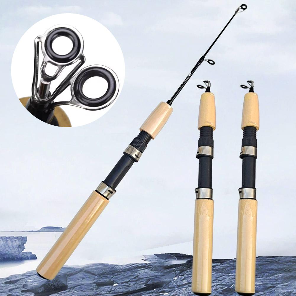 Ice Fishing Tip Up - คันเบ็ดตกปลาน้ำแข็งขนาดเล็กแบบพกพา ทำจากคาร์บอนไฟเบอร์ สำหรับตกปลาในฤดูหนาว ความยาว 55/65/75 ซม.