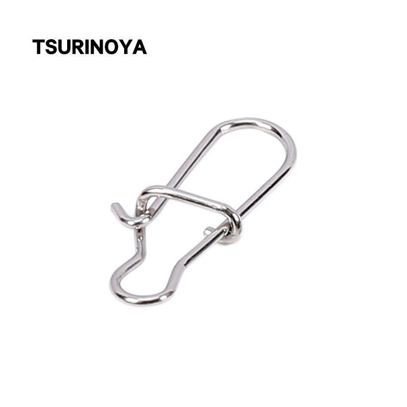 Fishing Equipment Cheap - TSURINOYA ตกปลาสแตนเลส Snaps 50PCS Fastlock คลิป
