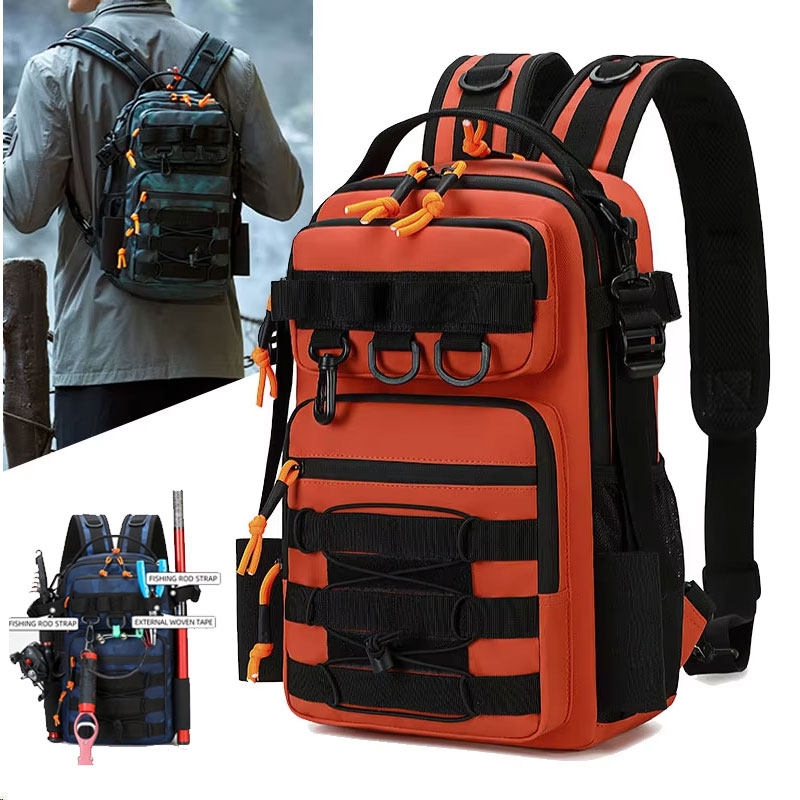 Fishing Equipment Bag - ตกปลายุทธวิธีกระเป๋าเป้สะพายหลังกีฬากลางแจ้งกระเป๋าเดินป่า MOLLE Fish Lure อุปกรณ์เสริม Tackle