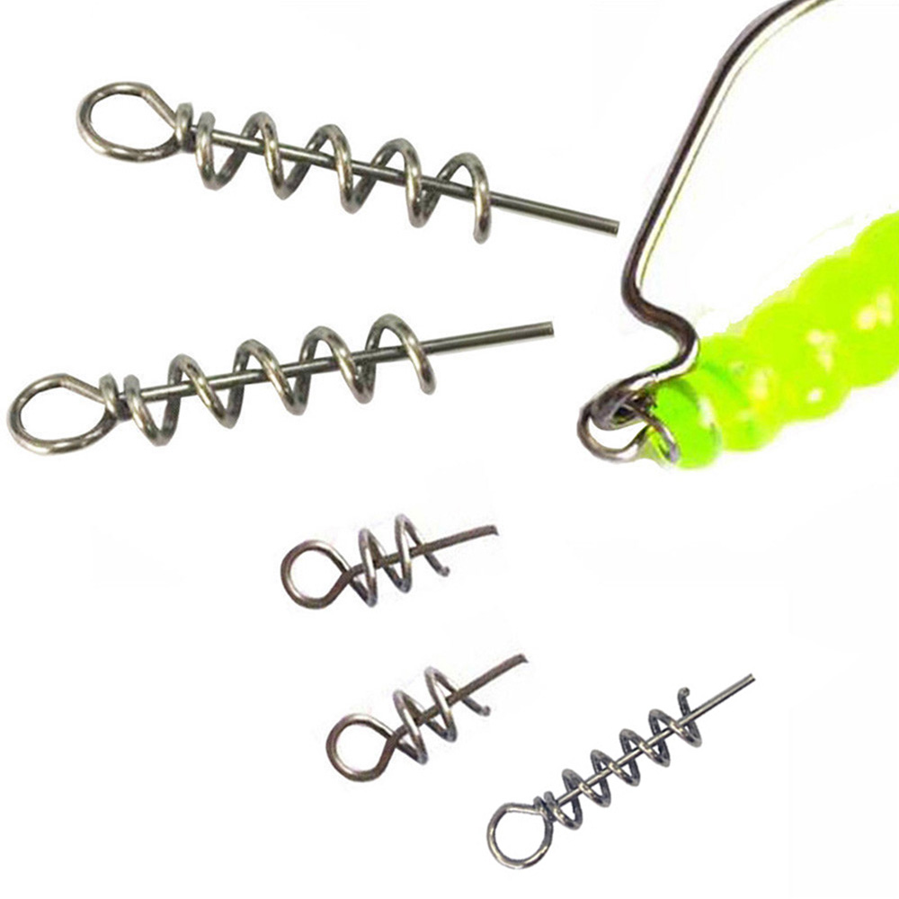 30pcs สแตนเลสสตีลฤดูใบไม้ผลิล็ - Fishing Equipment Cheap บทวิจารณ์และราคา
