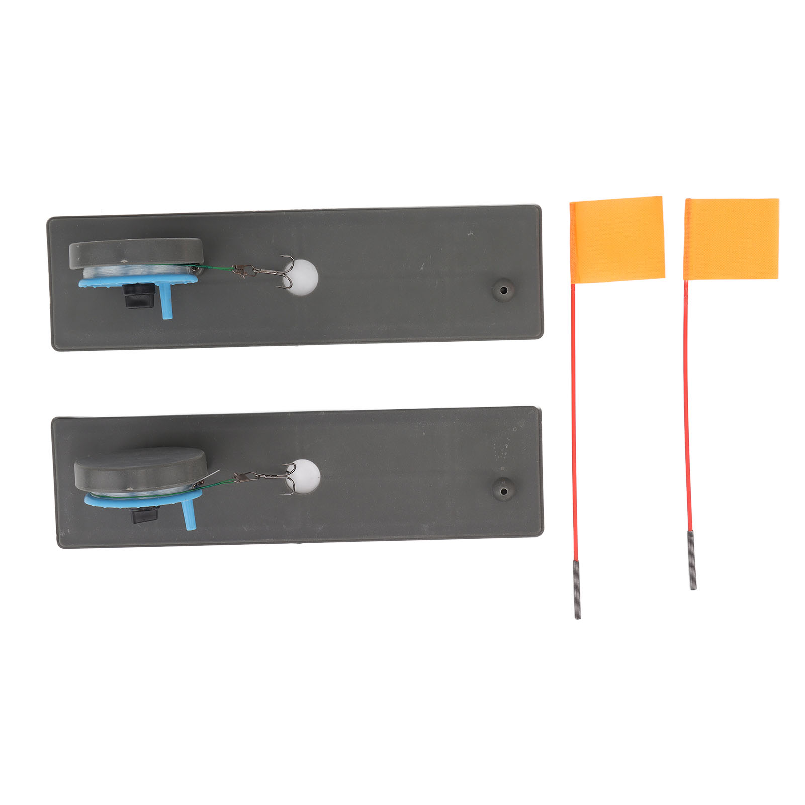 2 ชิ้น ที่ติดปลายคันเบ็ดตกปลาน - Ice Fishing Tip Up บทวิจารณ์และราคา